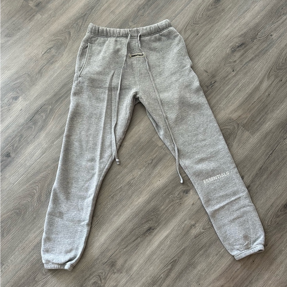 Essentials Fear of God heather grey sweatpants XS